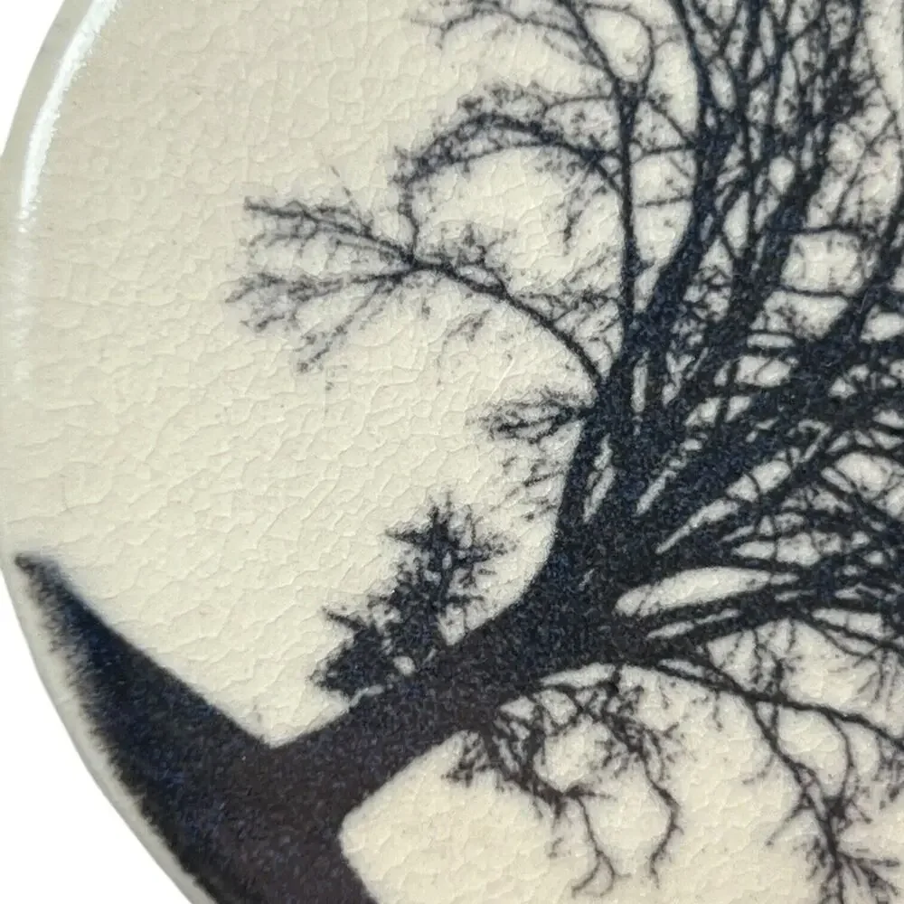 VTG Tree Of Life The Wooden Forge Ceramic Coaster 3.5